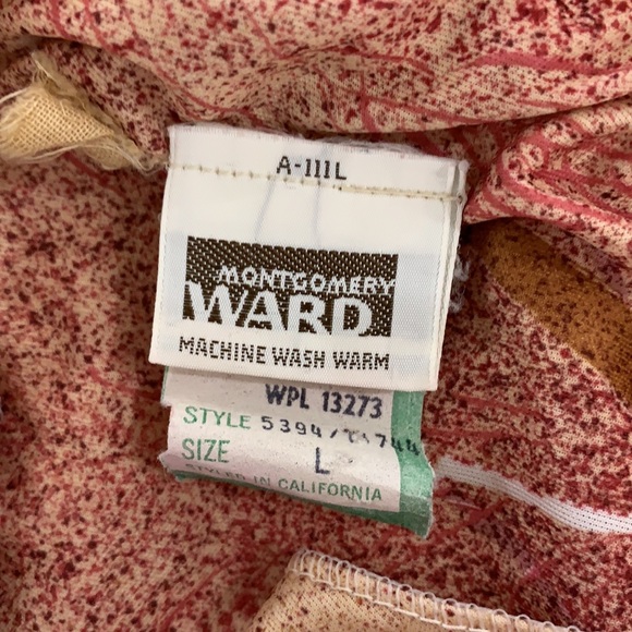 Vintage house coat Robe peacocks - Picture 12 of 12